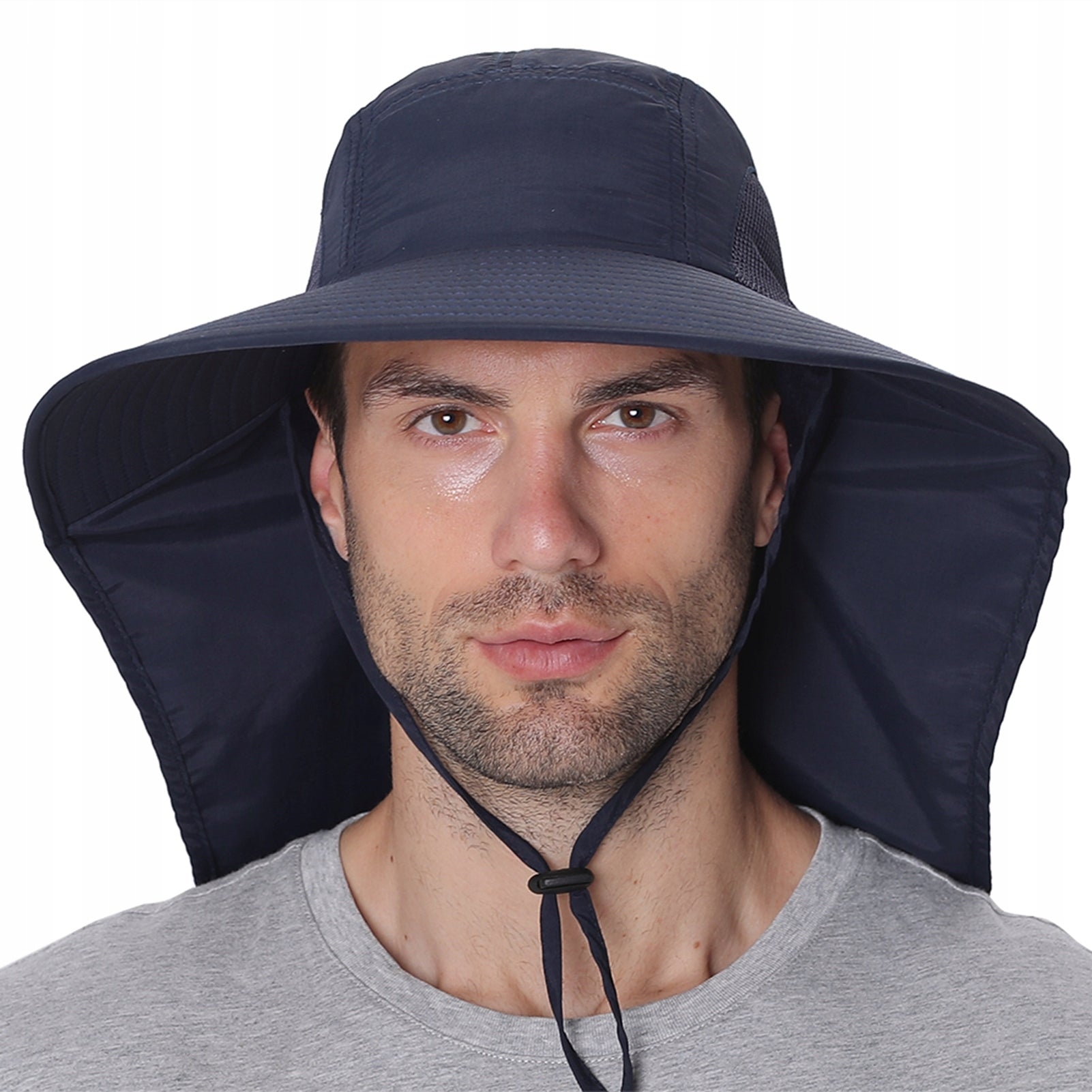 FISHING BASEBALL CAP WITH UV FISHING NECK COVER Dominant material nylon