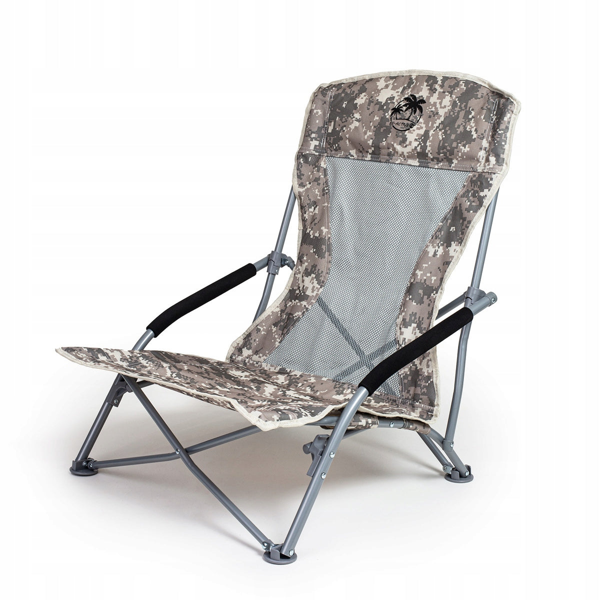 FISHING BEACH HIKING CHAIR FOR FISHING FOLDING CAMO 53 x 70 cm Brand Be-active
