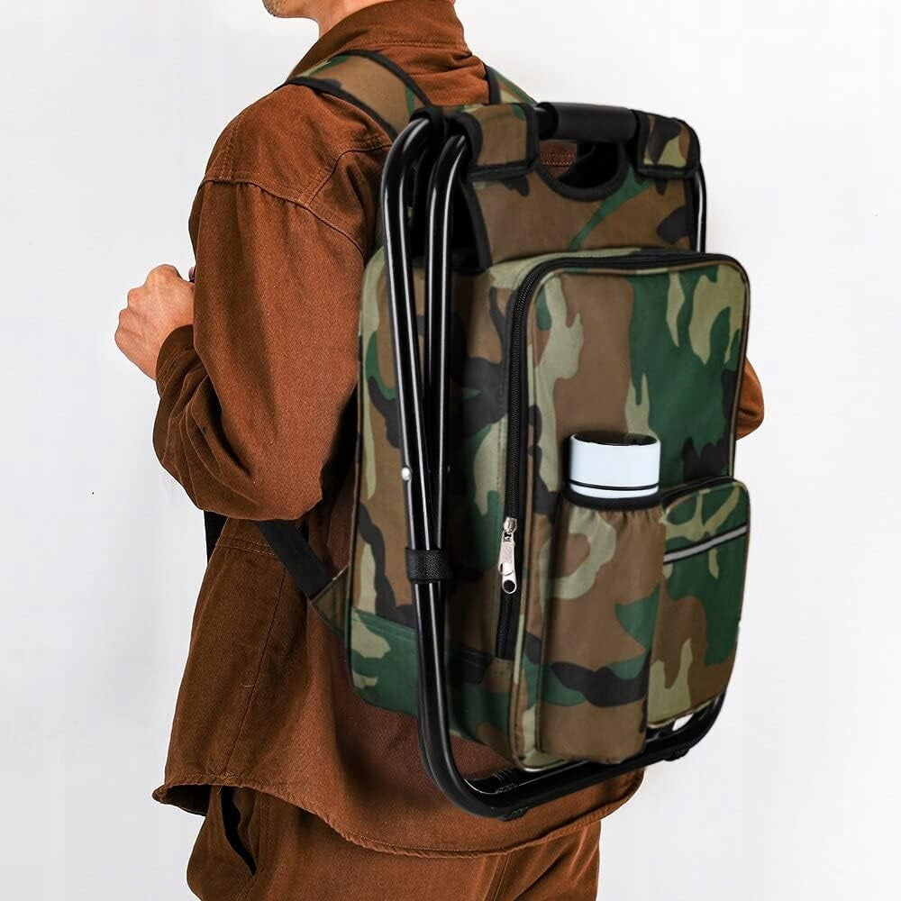 FISHING CHAIR BACKPACK FOLDING CAMPING BAG FISHING STOOL 2IN1 Brand no brand