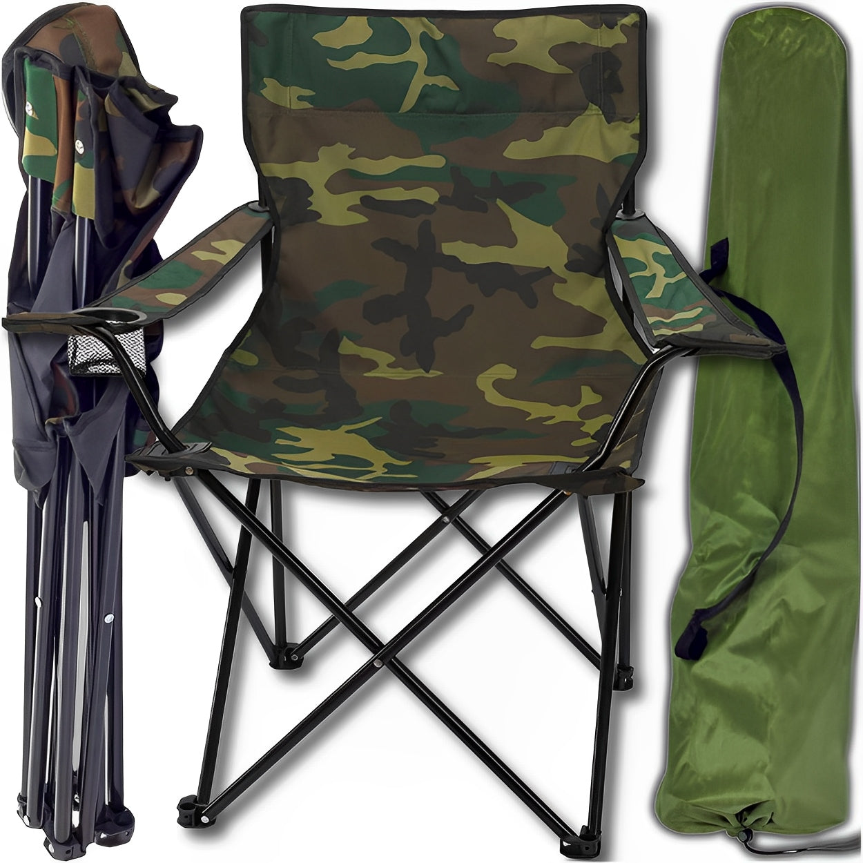FISHING CHAIR FISHING FOLDING FISH CHAIR + COVER HANDLE