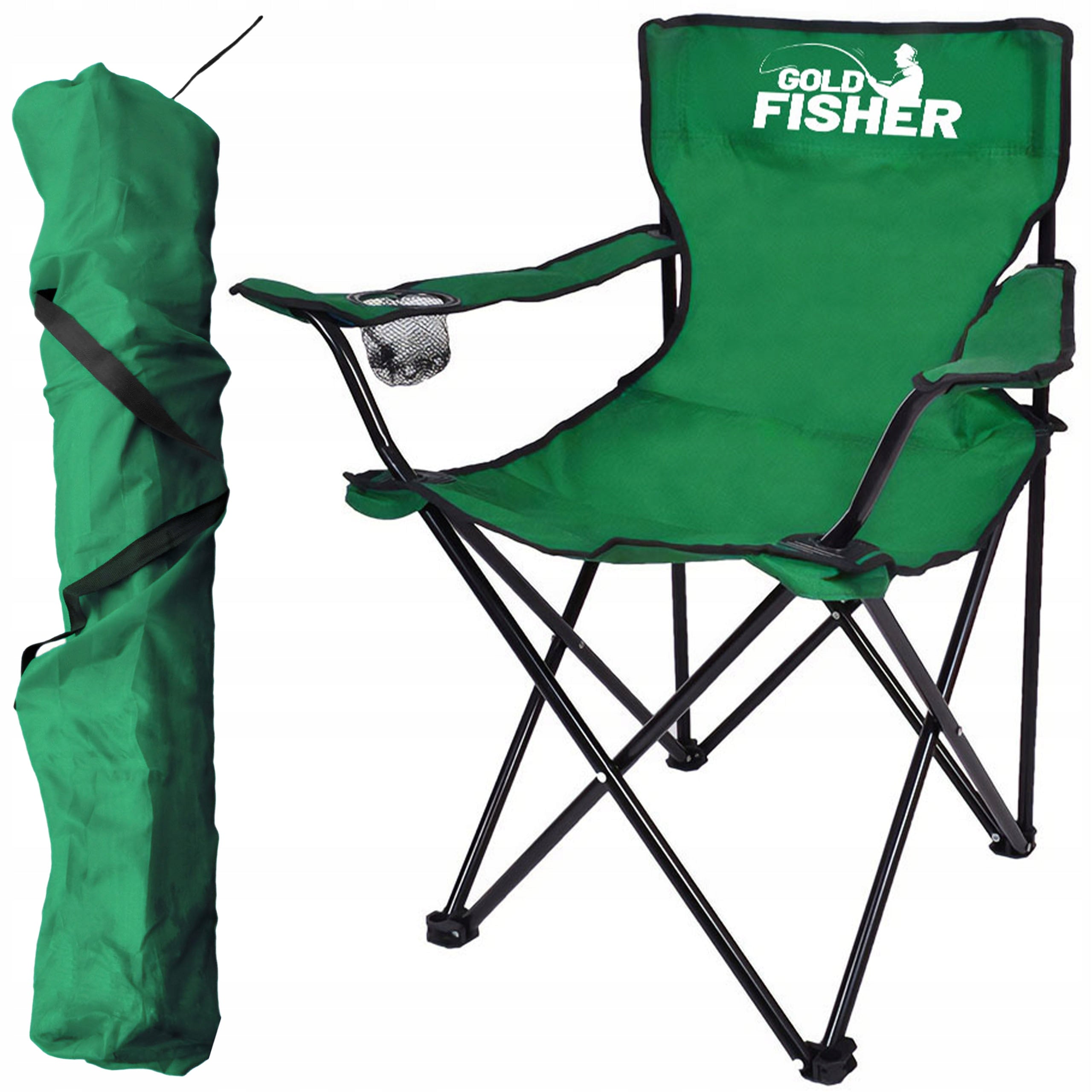 FISHING CHAIR FISHING FOLDING FISHING CHAIR FOR ANGLER GREEN
