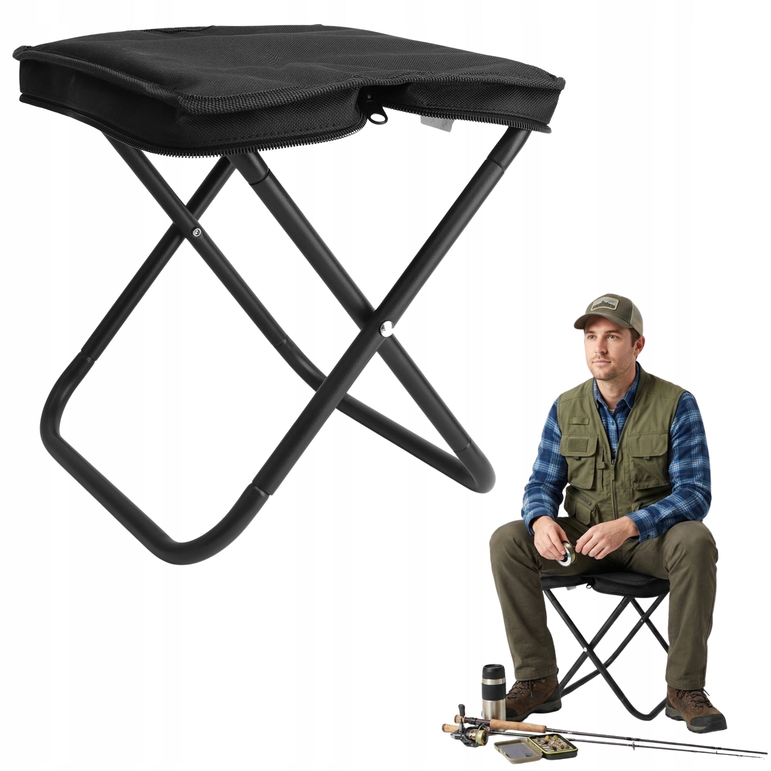 FISHING CHAIR FOLDING HIKING CAMPING STOOL PORTABLE