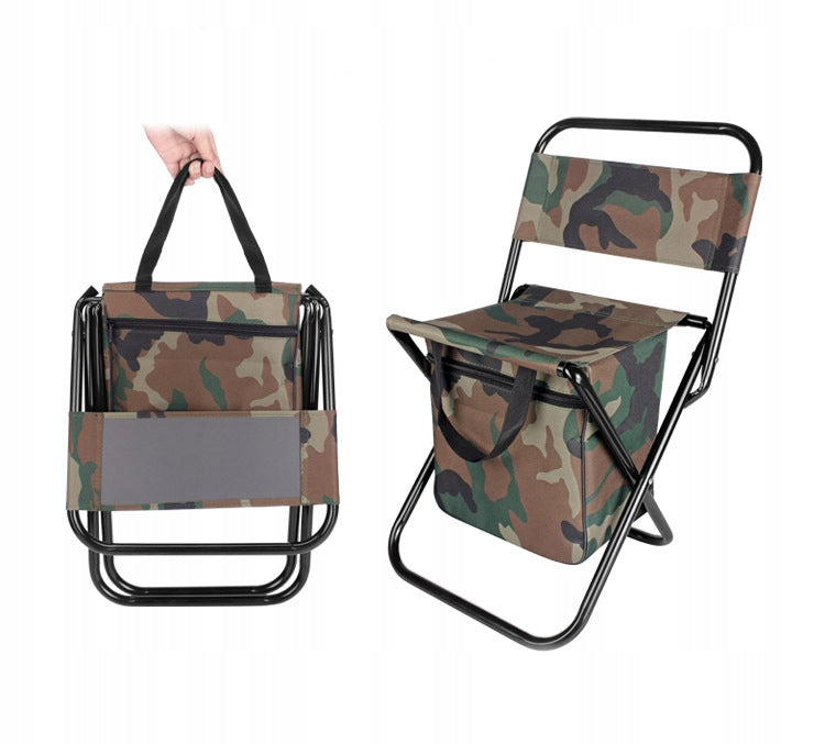 FISHING CHAIR FOLDING HIKING FISH CAMPING CHAIR WITH BACKREST