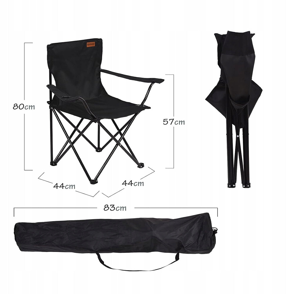 FISHING CHAIR FOLDING HIKING FISH CAMPING STOOL CHAIR Model Krzesło składane BEDEE z podłokietnikiem