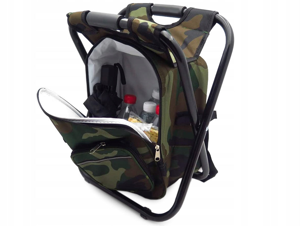 FISHING CHAIR WITH BACKPACK FOLDING BAG 3IN1 Model Krzesło wędkarskie plecak 3w1