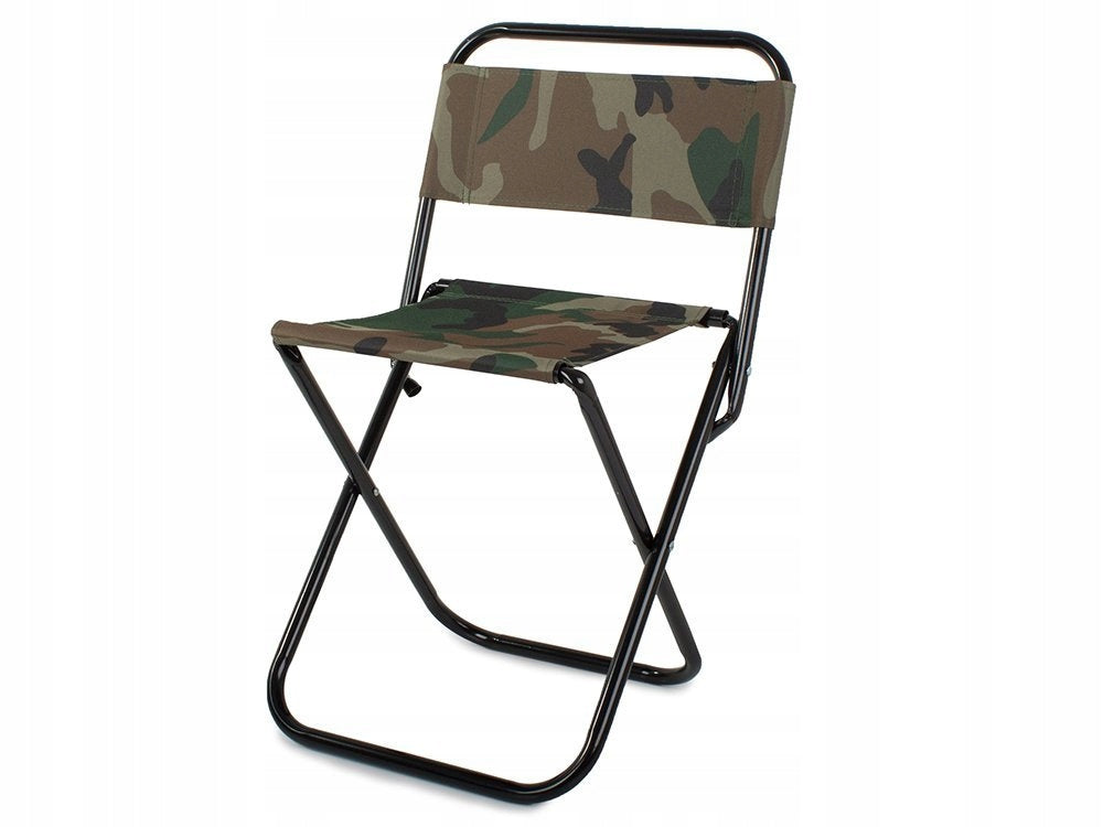 FISHING CHAIR WITH TOURIST BACKREST FOLDING CAMO FISH Brand Verk Group