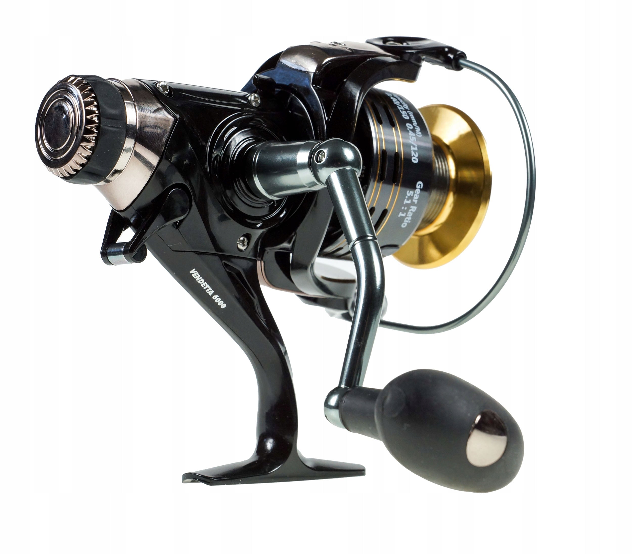 FISHING REEL HOKKAIDO VENDETTA 5000 FREE GEAR 9+1 METAL+ SPOOL PR Manufacturer code W10068