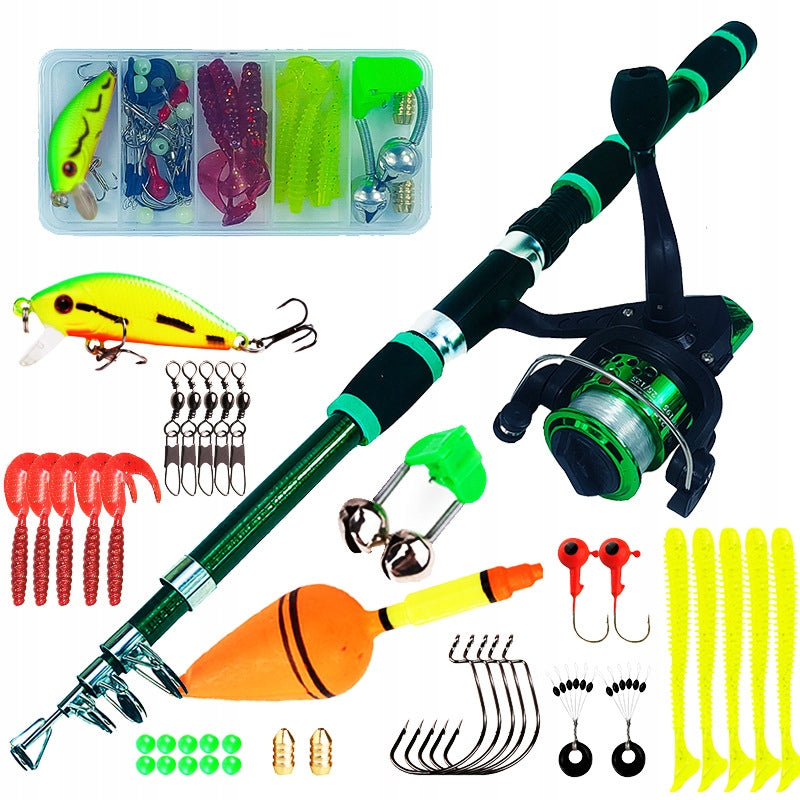 FISHING ROD 1.8m SET BAIT REEL FOR KIDS
