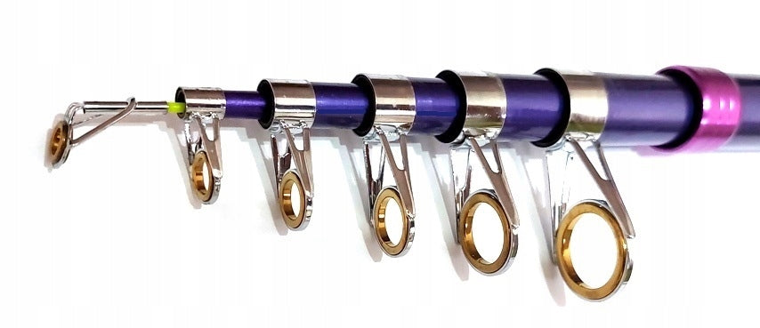 FISHING ROD 3 m FOR GIRLS + REEL 12 BALL + telescopic support FREEBIE Total length 300 cm