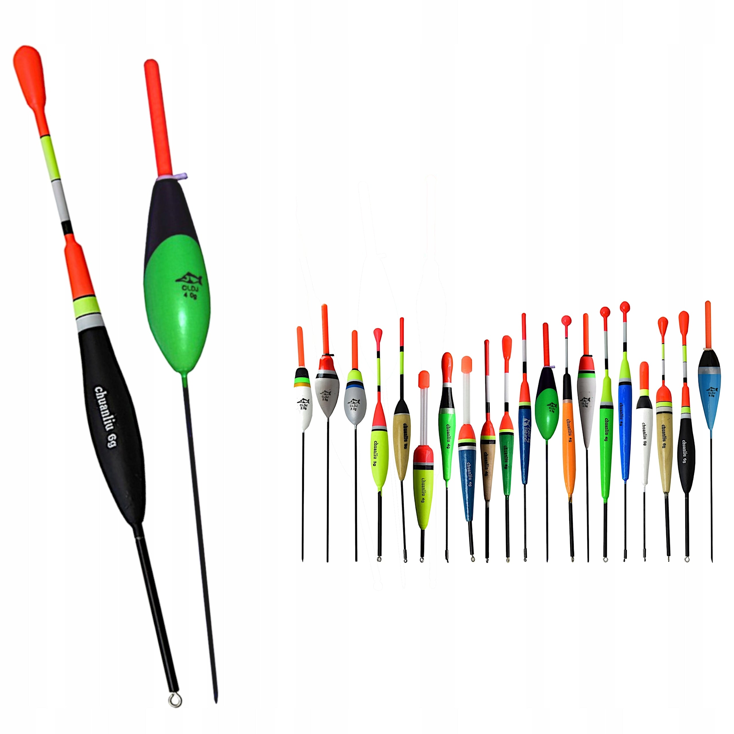 FISHING SET 2x Fishing Rod 2x Reel BAG Mesh Support Lures Accessories Rod construction type telescopic