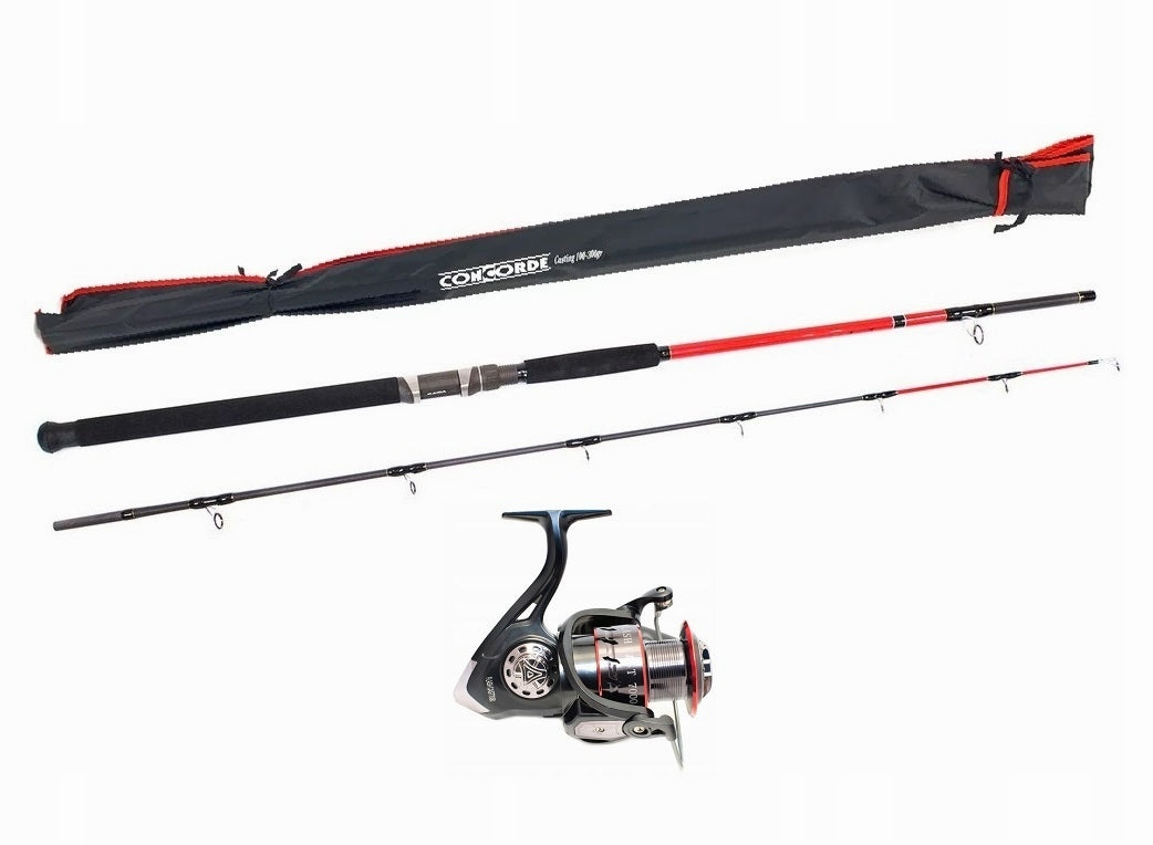 FISHING SET CATFISH FISHING ROD SUM CONCORDE 100-300g 3,0m+ REEL FC7000