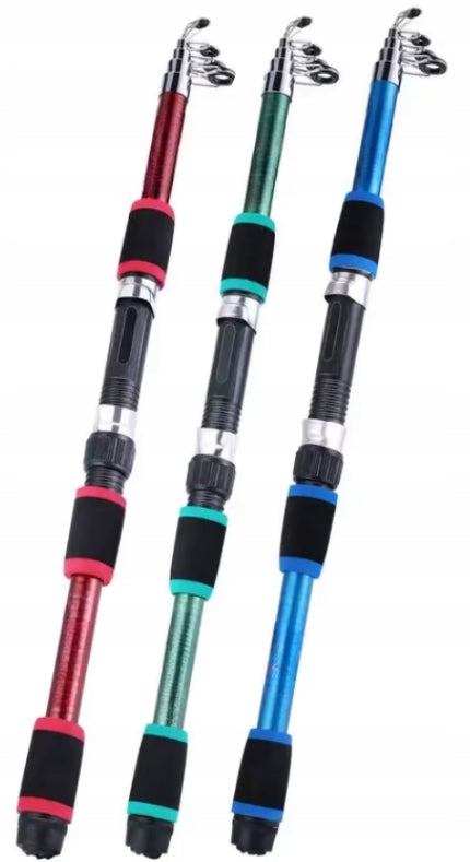 FISHING SET READY FOR FISH LANDING NET FISHING ROD X2 REEL X2 COVER Packaging status original