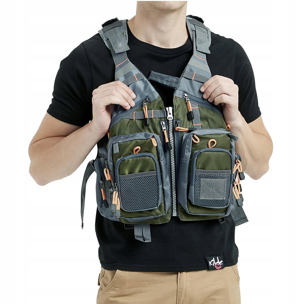 FISHING VEST WITH POCKETS PRACTICAL Brand no brand