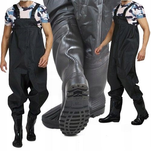 FISHING WADERS FISHING TROUSERS RUBBER WATERPROOF PANTS R. 45 Manufacturer code BNTRADE_WODERY
