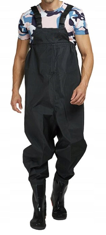 FISHING WADERS FISHING TROUSERS RUBBER WATERPROOF PANTS R. 45