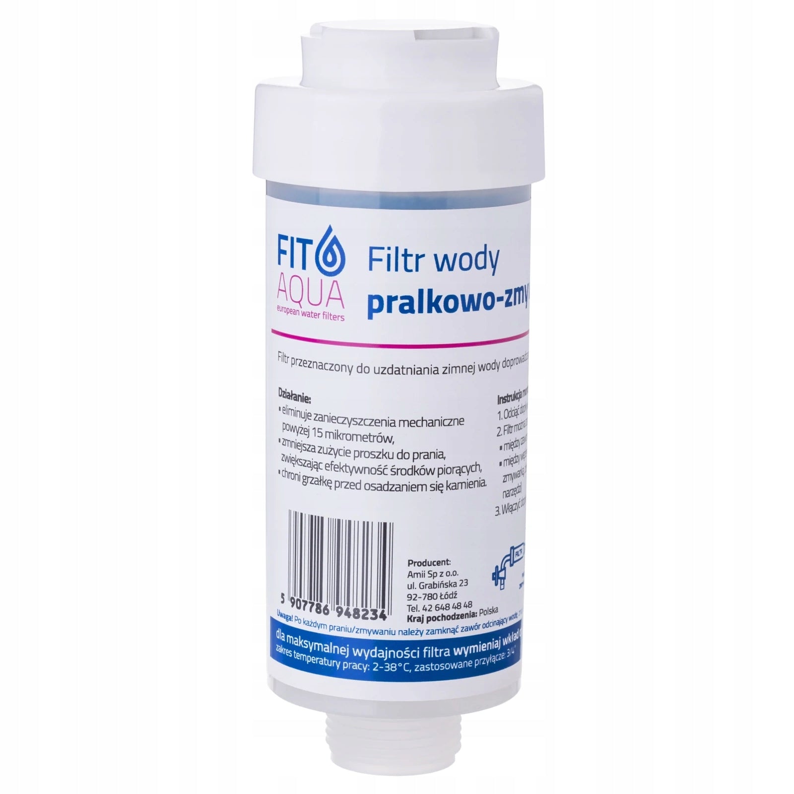 FITAqua AWF-WSM Washer-Dishwasher Water Filter Manufacturer code AWF-WSM