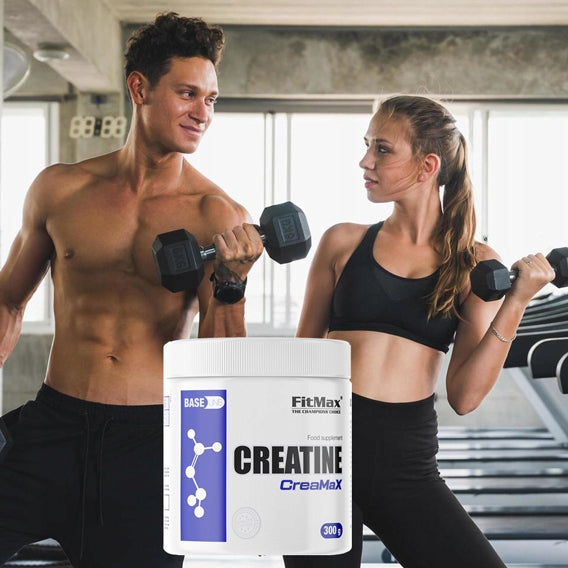 FITMAX CREATINE CREAMAX 300 g STRONG CREATINE WITH TAURINE CREATINE MONOHYDRATE Packaging status original