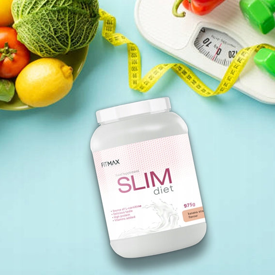 FITMAX SLIM DIET 975g | slimming cocktail TASTE: BANANA - STRAWBERRY EAN (GTIN) 5902385241007
