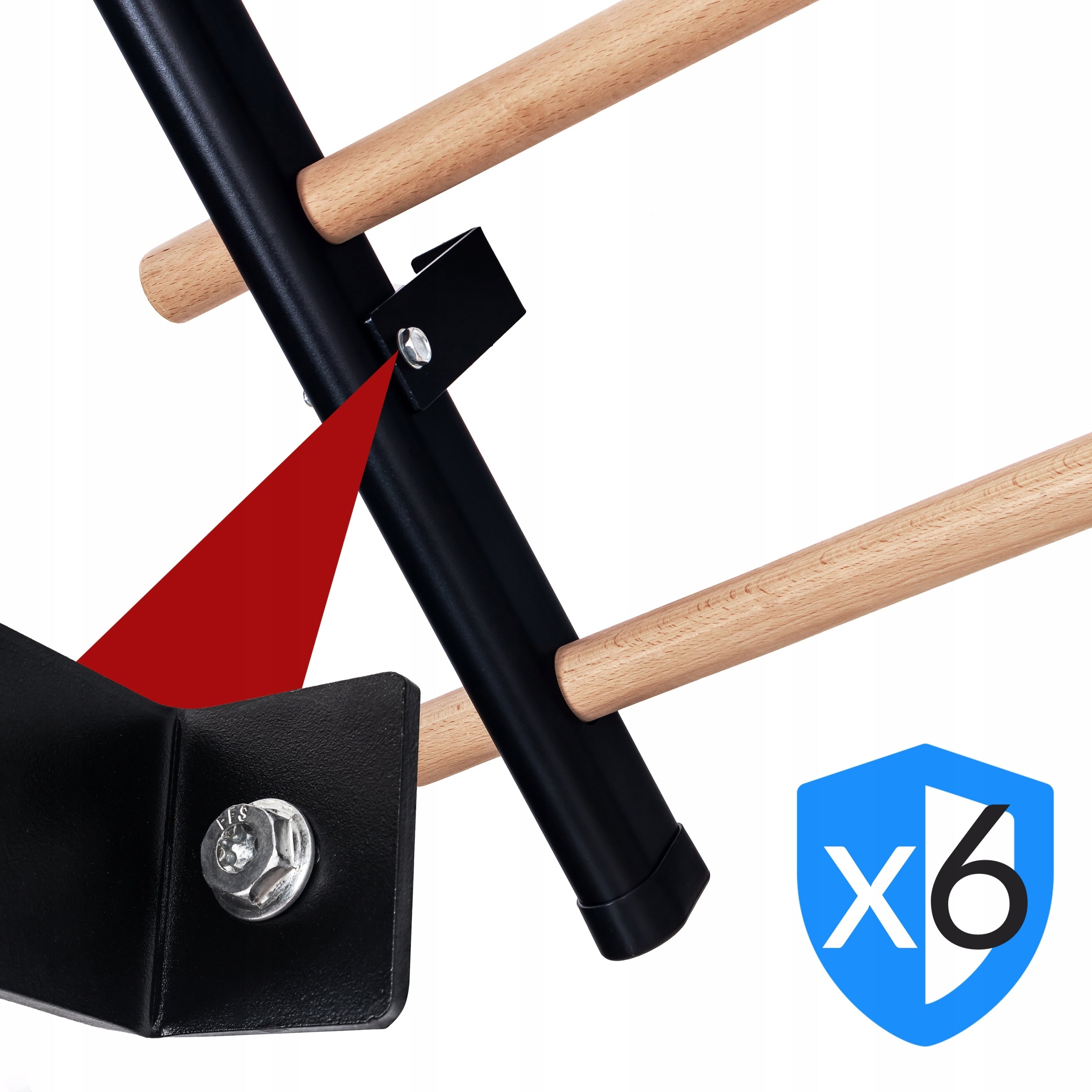 FITNESS Gymnastic TRAINING LADDER for REHABILITATION exercises + BAR Kind parallel bars