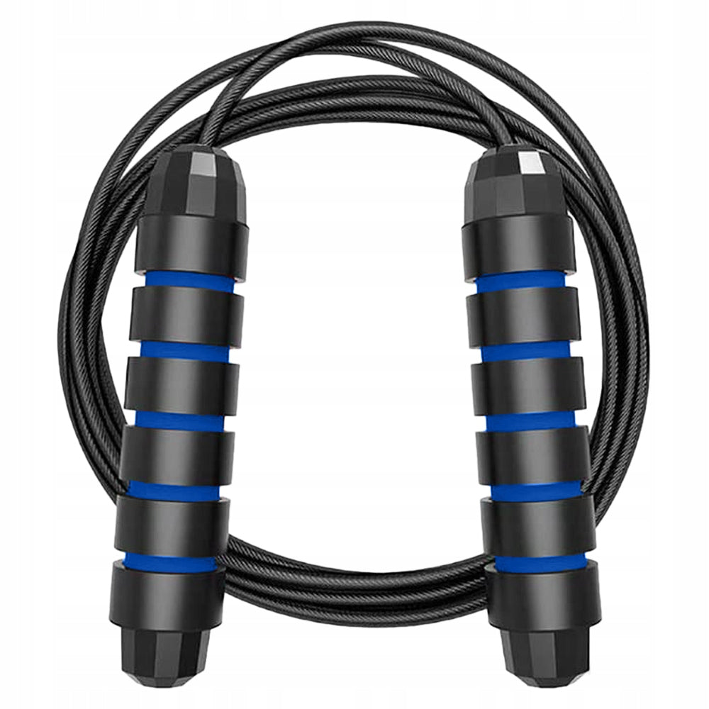 FITNESS JUMP ROPE WITH BEARINGS ADJUSTABLE CROSSFIT blue