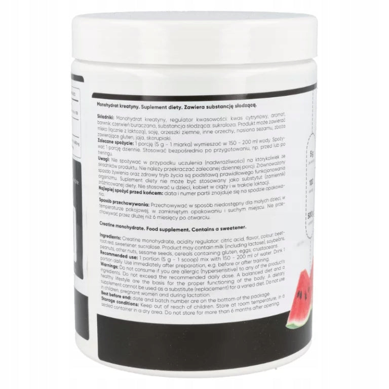FITREC keto Creatine Watermelon flavour monohydrate 500g Expiration date at least six months from the date of purchase