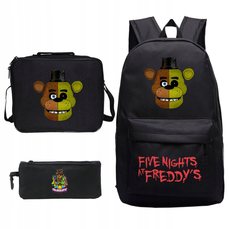 FIVE NIGHTS AT FREDDY'S SCHOOL SET BACKPACK BAG PENCIL CASE high quality Packaging status original