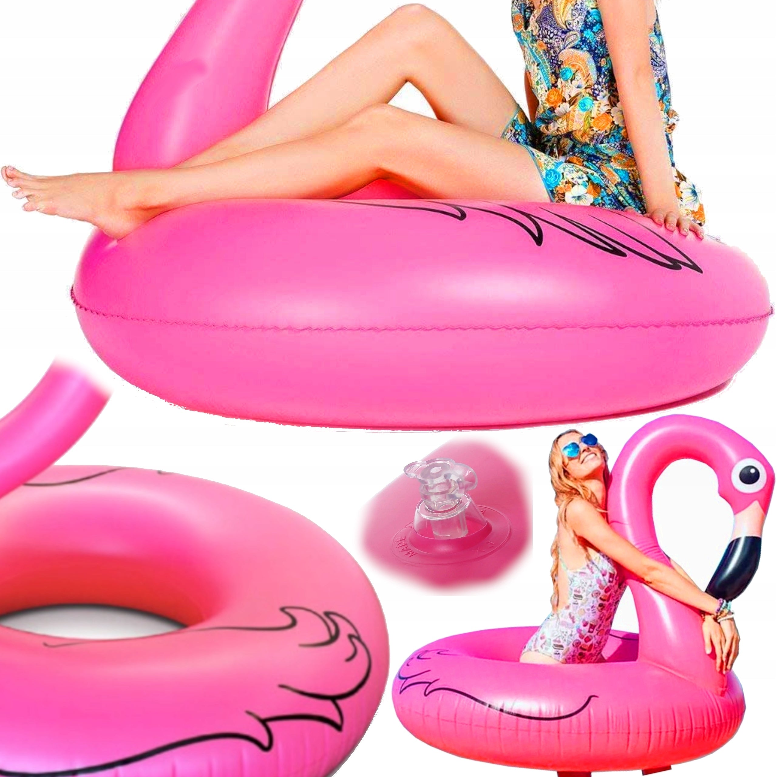 FLAMINGO INFLATABLE B. LARGE MATTRESS FOR SWIMMING 120cm HOLIDAY CHILDREN BEACH
