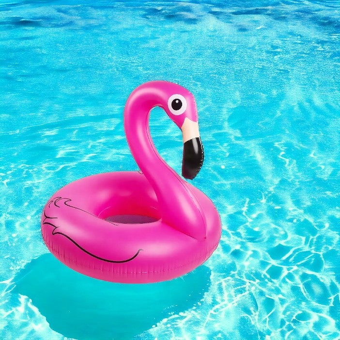 FLAMINGO INFLATABLE WHEEL FOR LAKE POOL 120CM PINK POOL FOR WATER Kind swim ring
