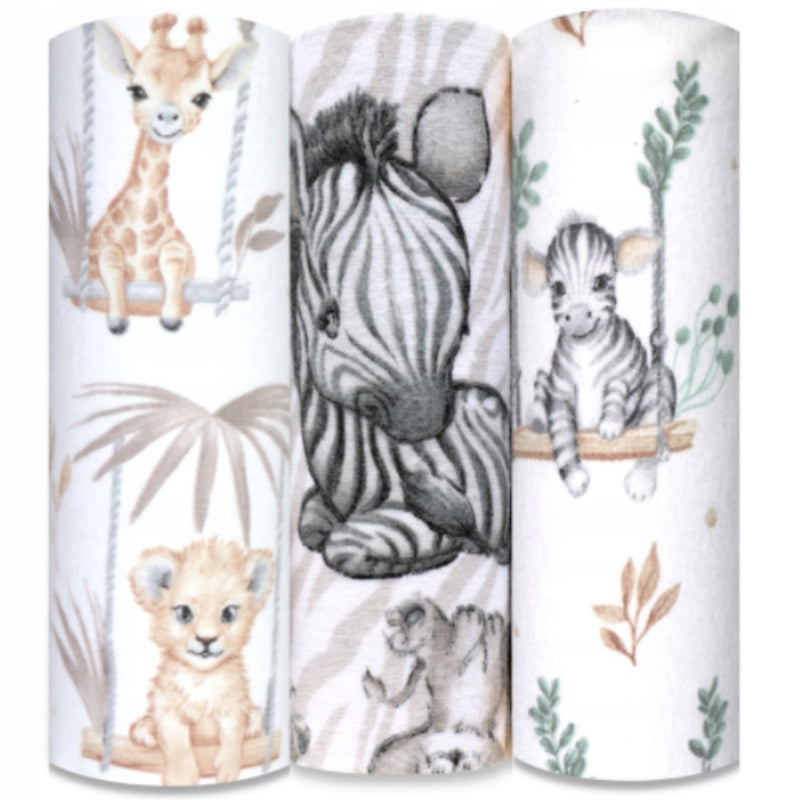 FLANNEL DIAPERS COLORFUL DIAPERS PREMIUM 3 pcs.