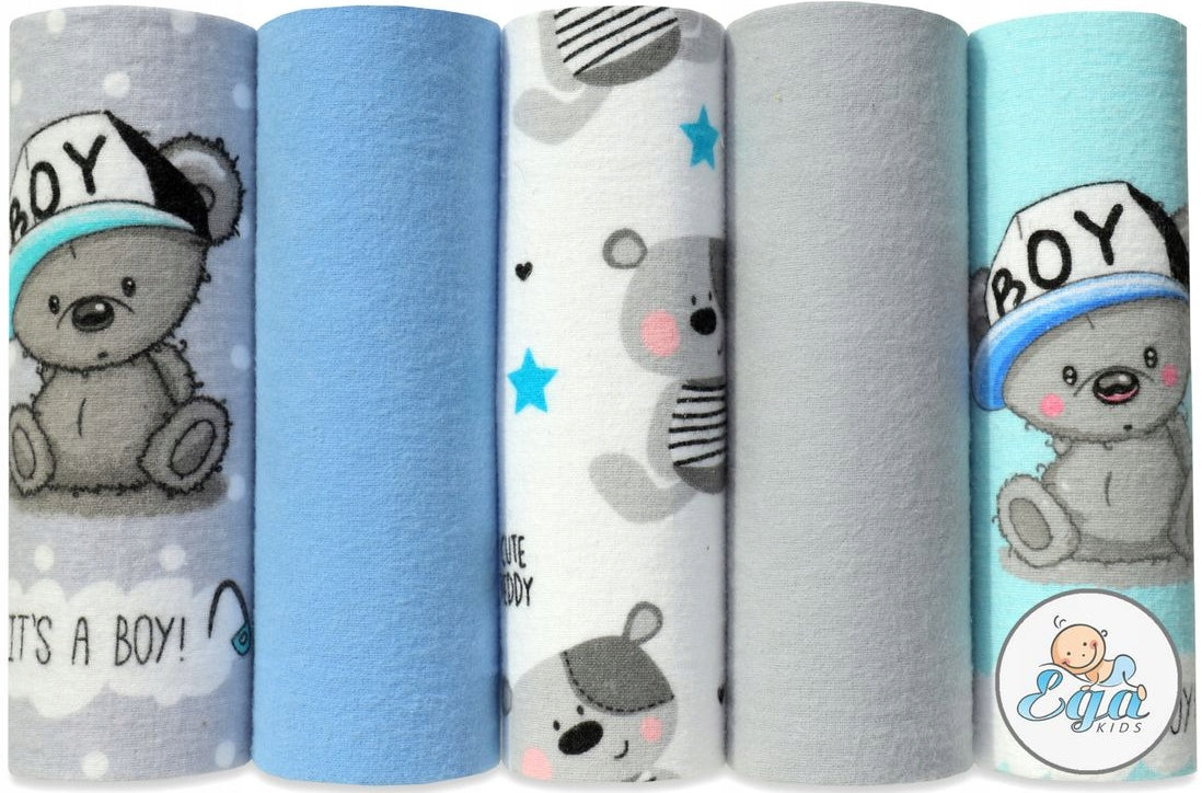 FLANNEL DIAPERS COLORFUL DIAPERS PREMIUM 5pcs