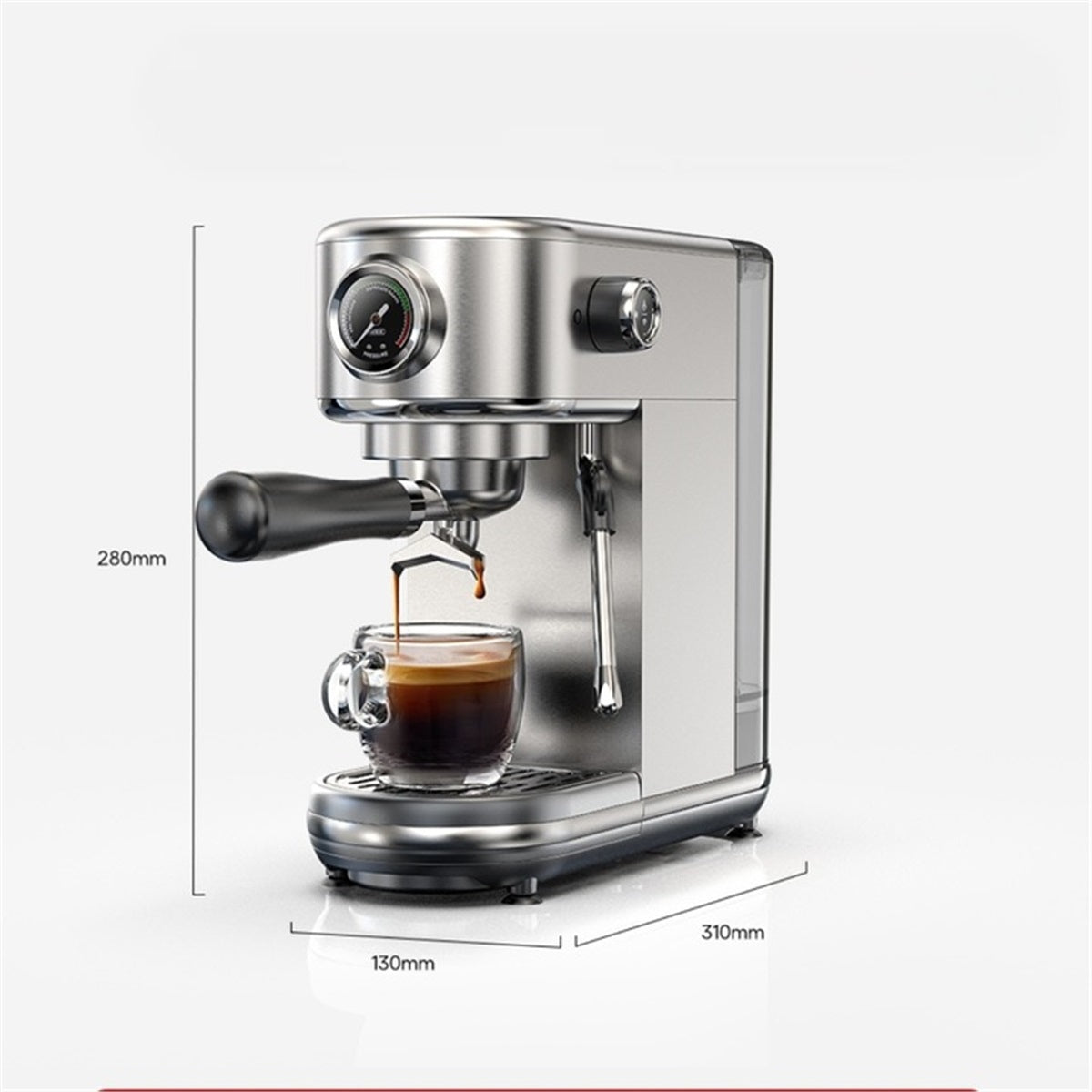 FLASK COFFEE MAKER HiBREW H10B 20BAR 1350W FROTHER PID SILVER Manufacturer code EKSPRES KOLBOWY