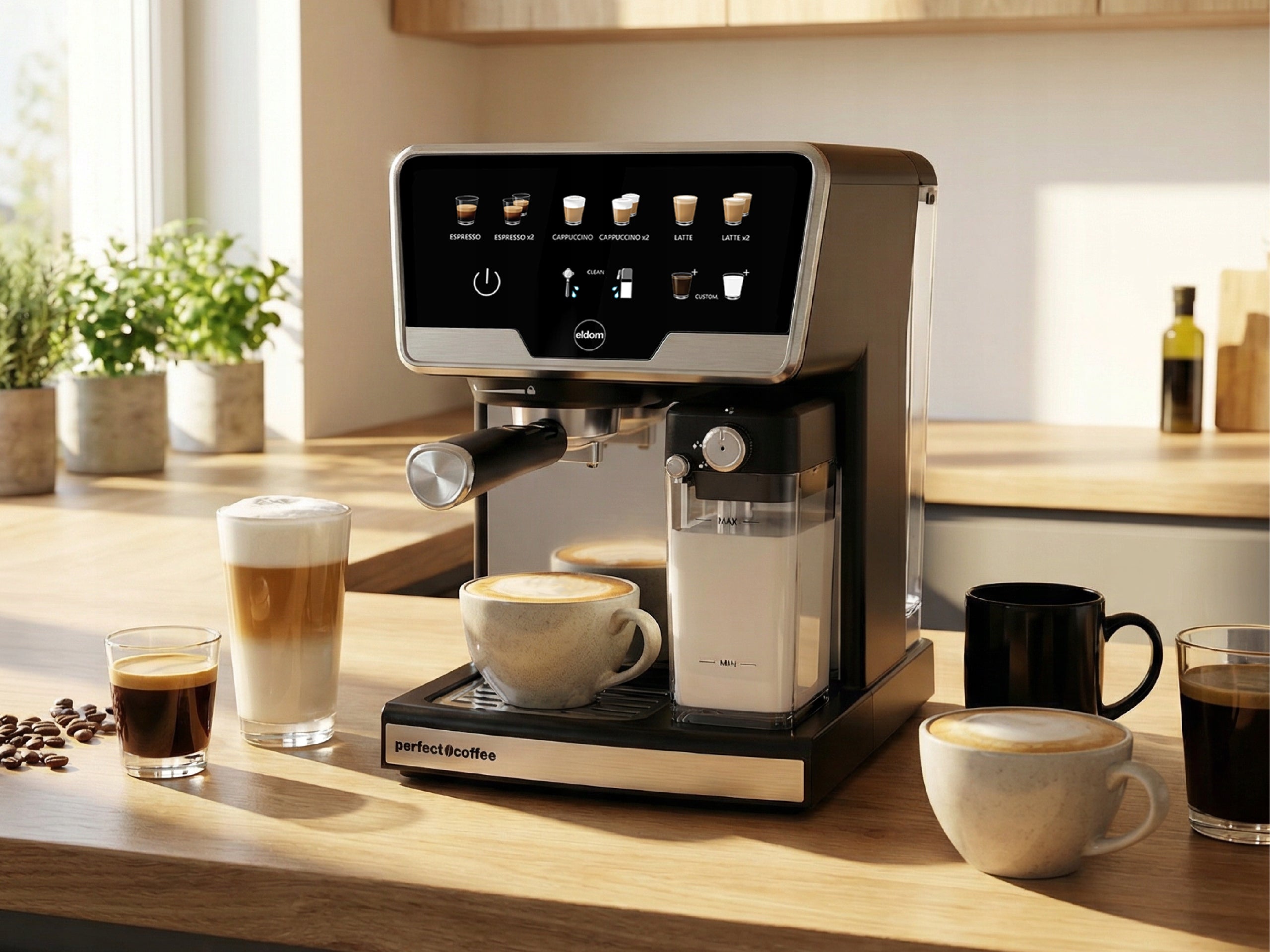 FLASK ESPRESSO MACHINE ELDOM ECK1 1530W Manufacturer code ECK1
