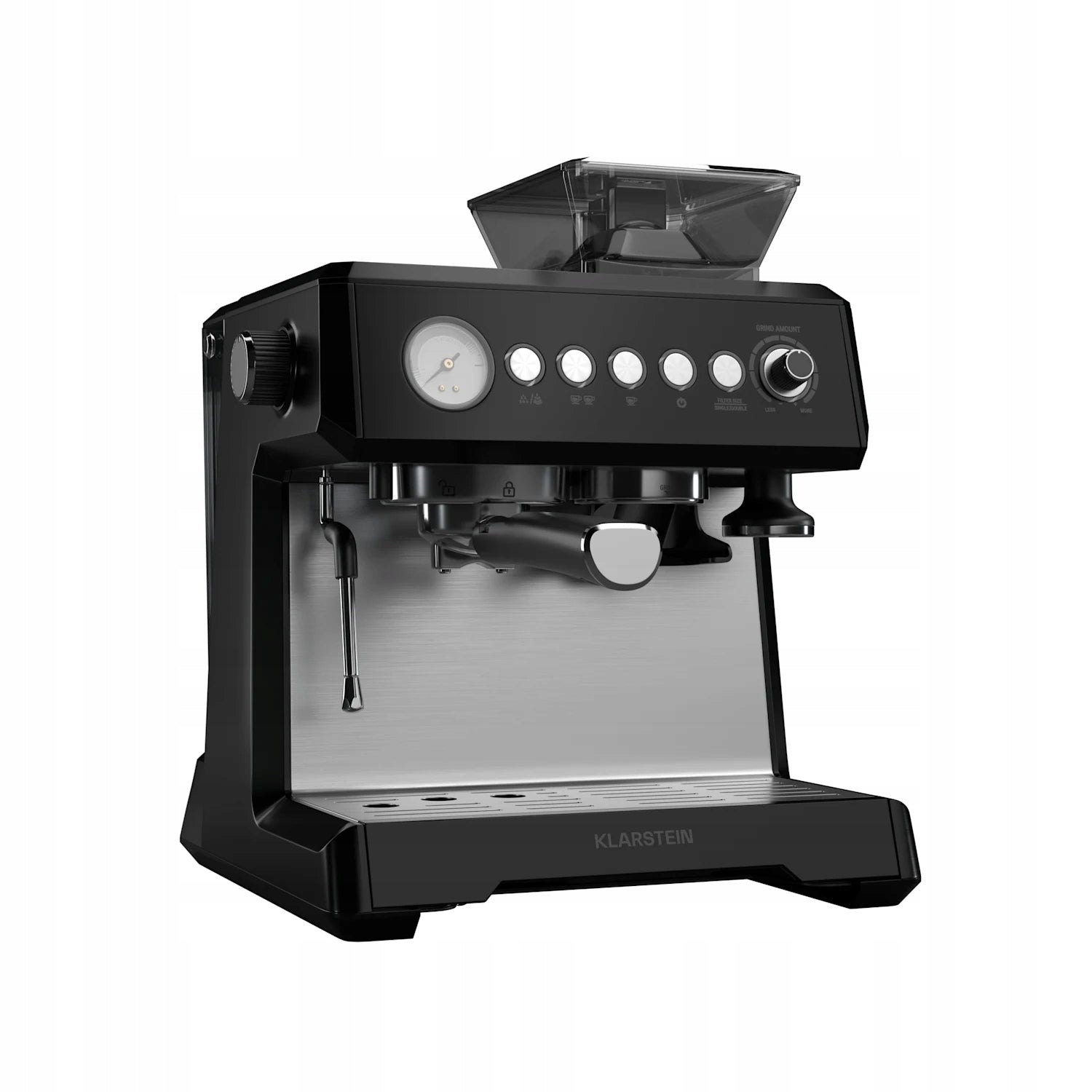 FLASK PRESSURE COFFEE MAKER KLARSTEIN 20BAR 1350W FROTHER GRINDER