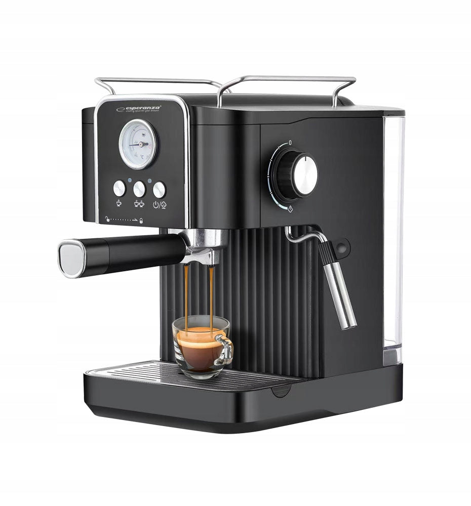 FLASK PRESSURE COFFEE MAKER WITH THERMOMETER FROTHER 20 BAR 1,8L Brand Esperanza