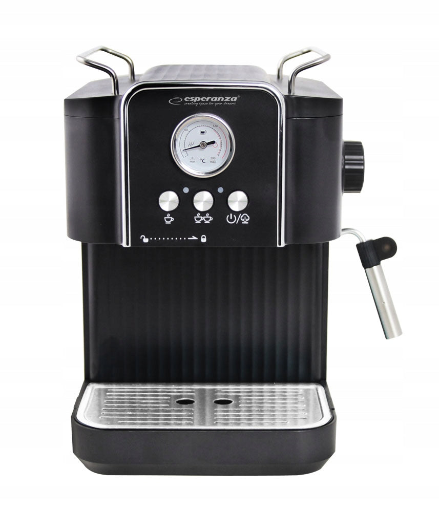 FLASK PRESSURE COFFEE MAKER WITH THERMOMETER FROTHER 20 BAR 1,8L Manufacturer code EKC010