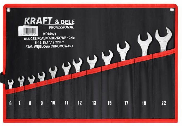FLAT-EYE WRENCHES 12el. KD10921 KRAFT&DELE