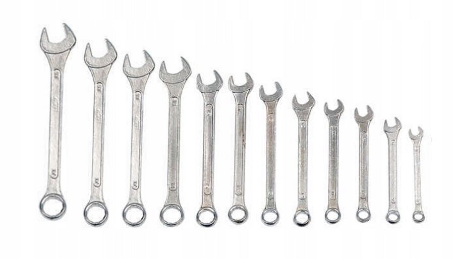 FLAT-EYE WRENCHES 6-22MM CASE 12 PARTS VOREL 51620 Brand Vorel