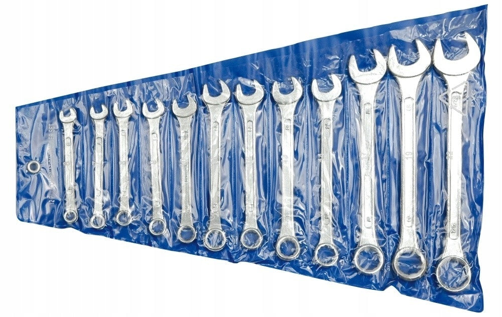 FLAT-EYE WRENCHES 6-22MM CASE 12 PARTS VOREL 51620