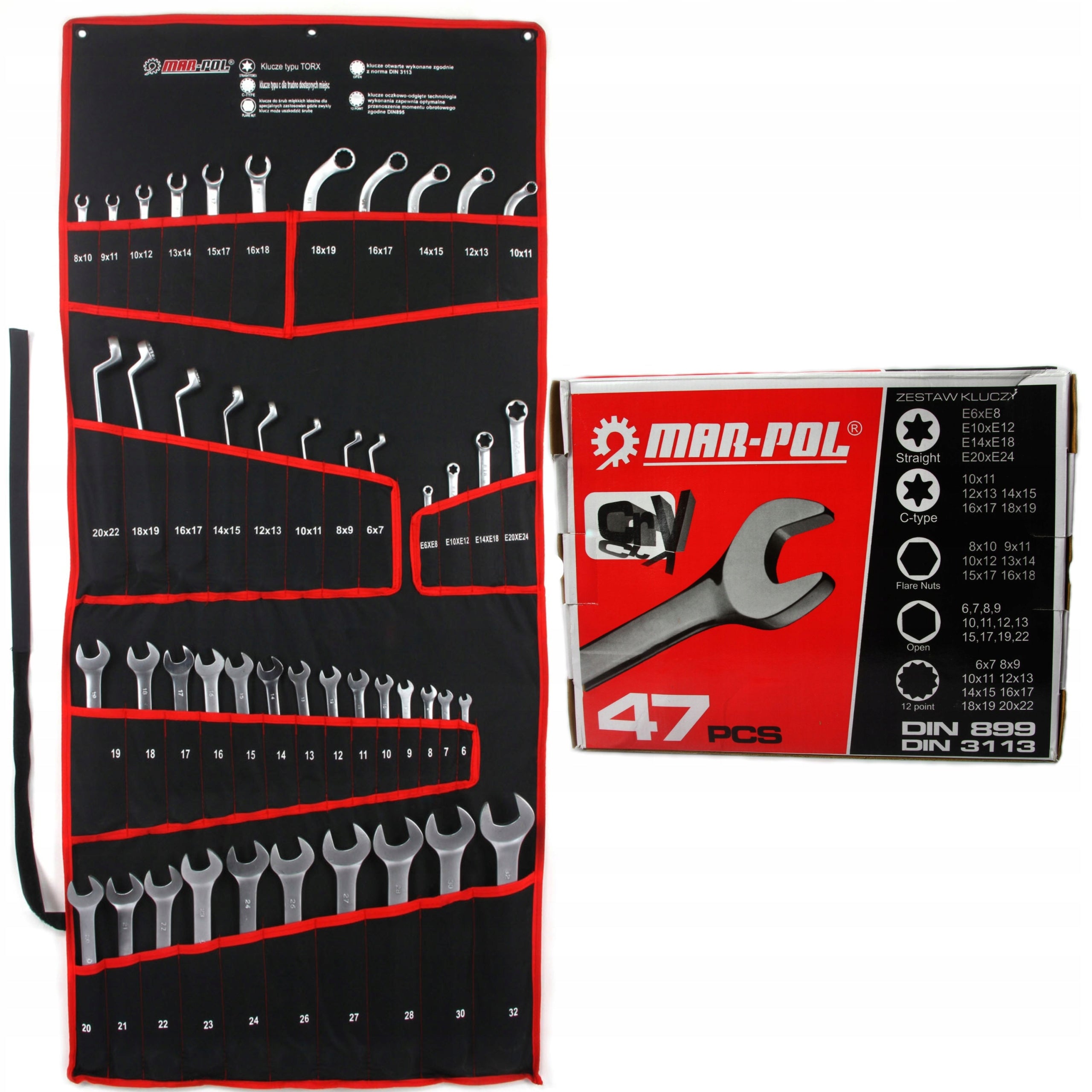 FLAT EYE WRENCHES 6-32 TORX TYPE C BENT SET OF WRENCHES 47SZ SOCKET