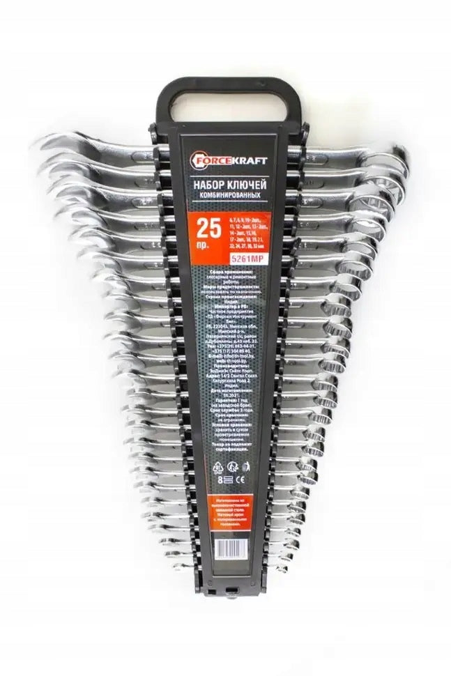FLAT EYE WRENCHES 6-32MM FLAT EYE WRENCHES 25 PCS Manufacturer code 49910