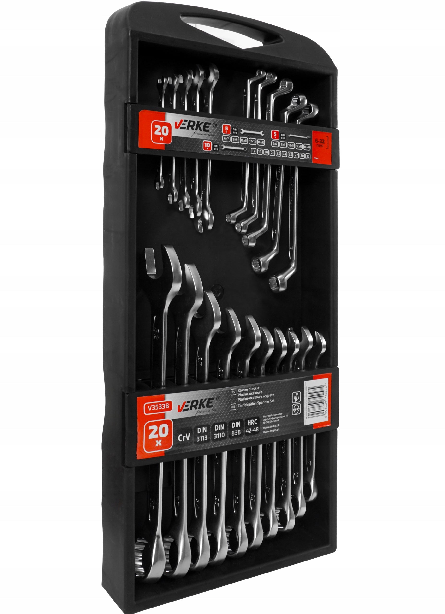 FLAT EYE WRENCHES BENT FLAT WRENCH SET 6-32mm 20EL Manufacturer code V35338
