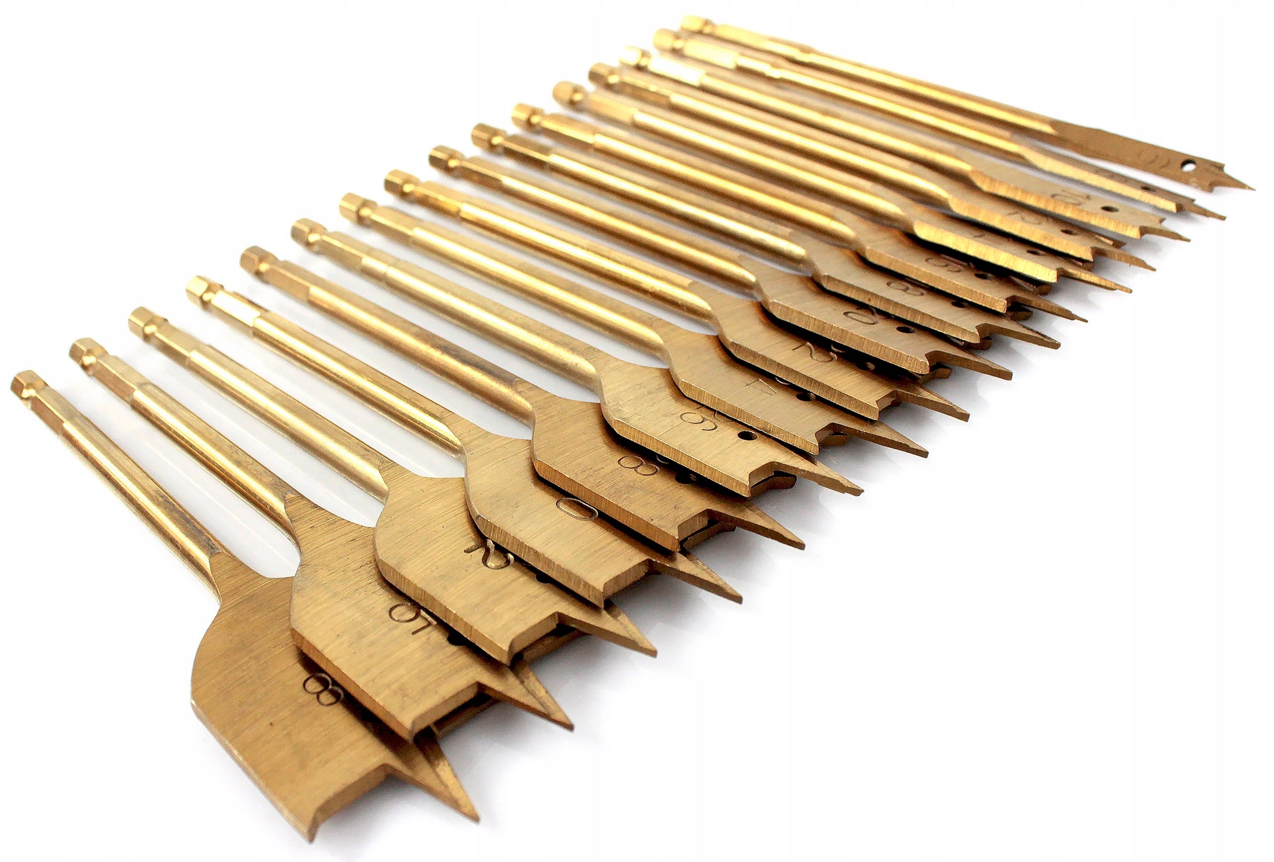 FLAT FEATHER BLADE DRILL BITS FOR WOOD 16PCS Number of drill bits 16 pcs