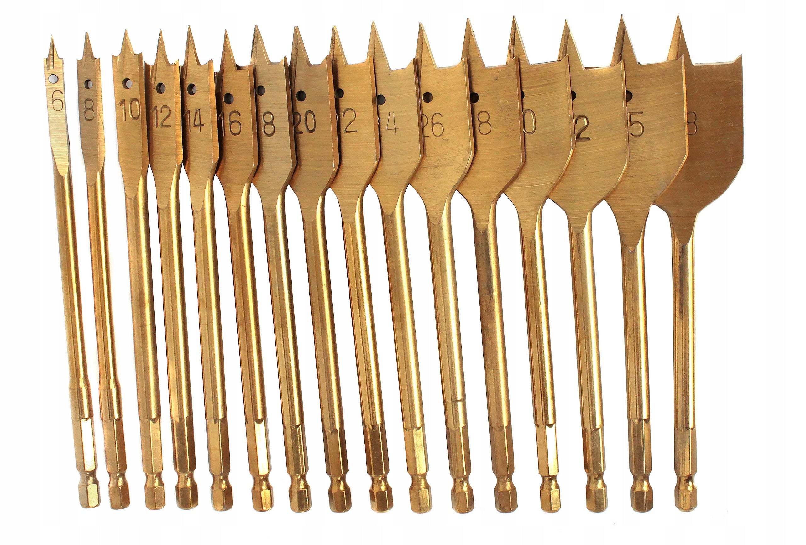 FLAT FEATHER BLADE DRILL BITS FOR WOOD 16PCS Purpose for wood HDF