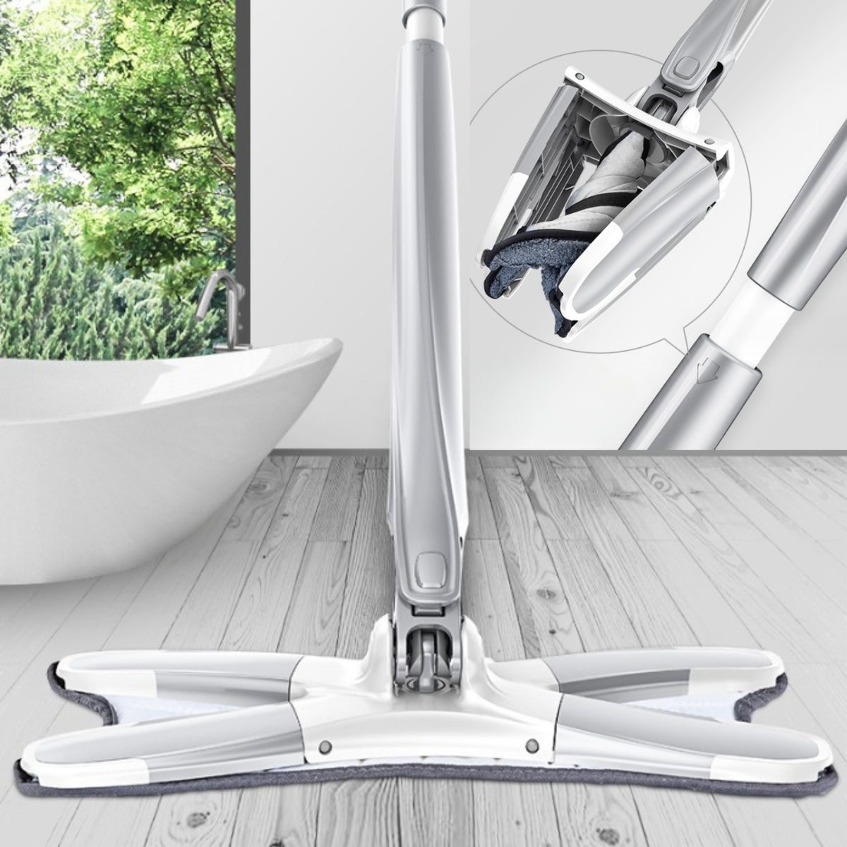 FLAT FLOOR MOP TYPE X ROTARY 360 SQUEEZER Manufacturer code 3805