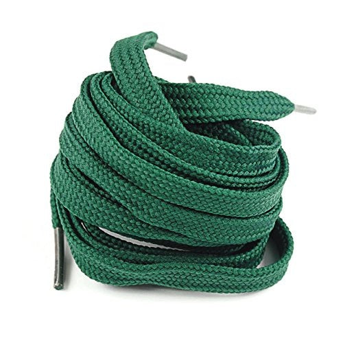 FLAT LACES DARK GREEN 120 CM FOR SHOES SYNTET 5 PAIRS for home Brand no brand