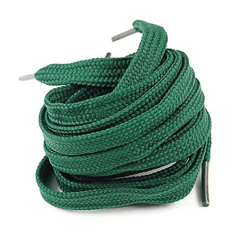 FLAT LACES DARK GREEN 120 CM FOR SHOES SYNTET 5 PAIRS for home