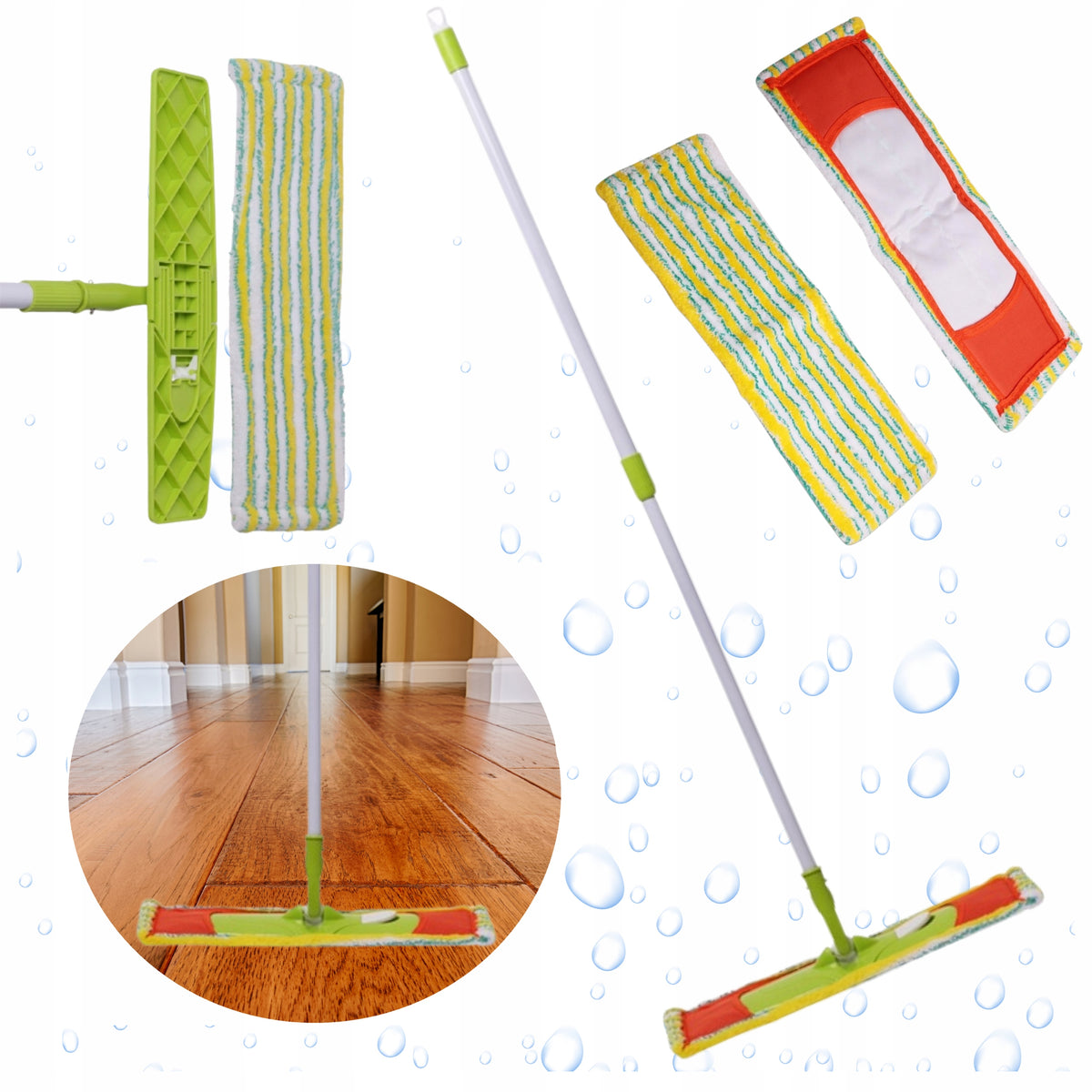 FLAT MOP 40 cm TELESCOPIC MICROFIBER VALSAR