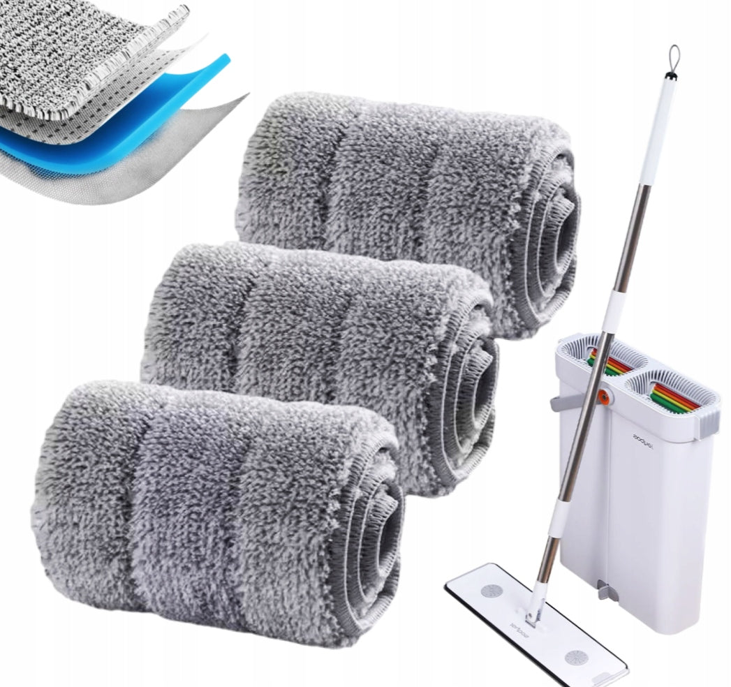 FLAT MOP INSERT SLIM STOCK JOYBOS OVERLAY TIP MICROFIBER 40CM