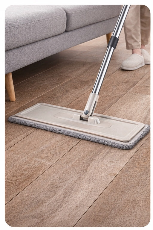 FLAT MOP WITH FLOOR SQUEEZER + TWO-CHAMBER BUCKET + 2 ABSORBENT INSERTS Brand no brand
