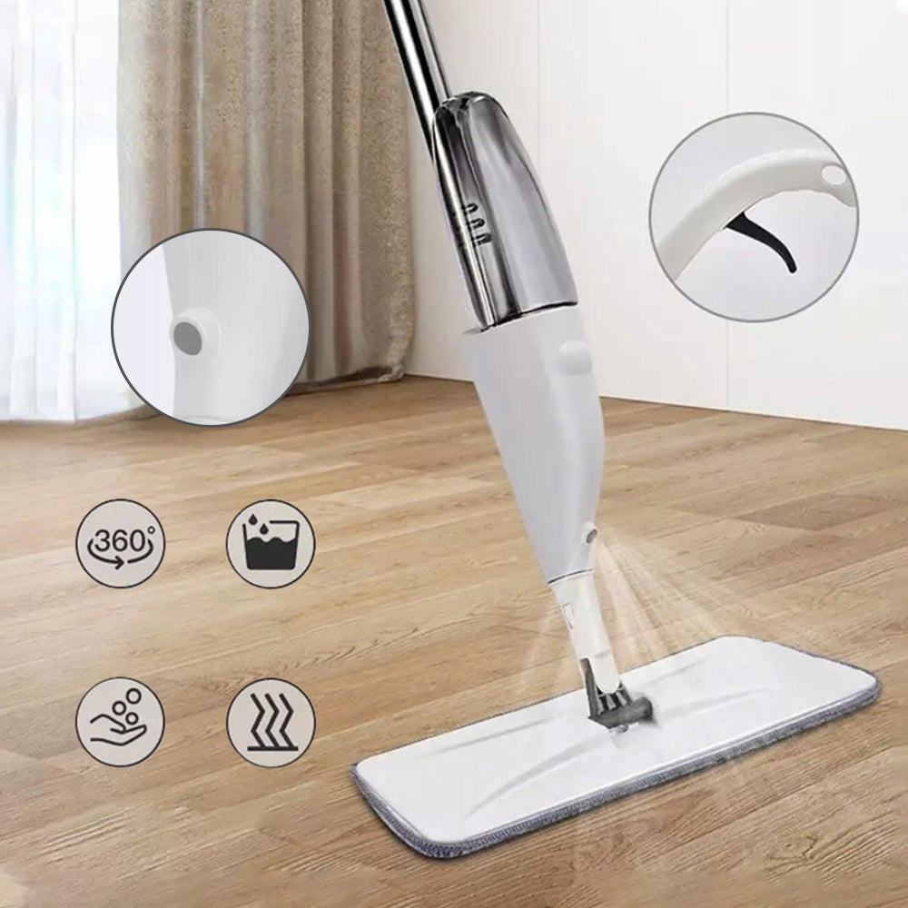 FLAT MOP WITH WASHER 360° ROTATING 3 WASHCLOTHS FOR WET AND DRY Brand no brand